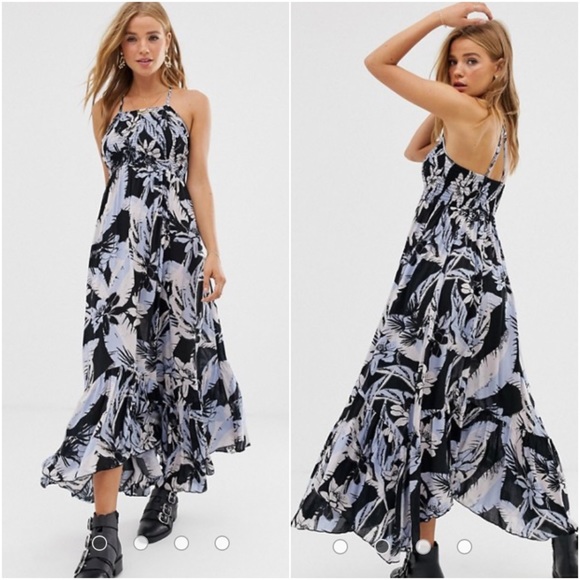 Free People Heat Wave Maxi Slip Dress 